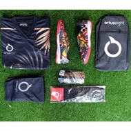 COMPLETE ORTUSS Bima Futsal Shoes, cheap promo price. Complete package
