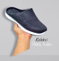 Daltu Sandal sepatu Selop karet cowok simple kekinian (COD)