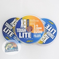 String PE 3 Harrow Toughlite X8 0.28MM 100M Multicolor 50 Lbs/ 22 Kg