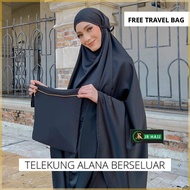 Telekung Alana ( Berseluar ) + Exlcusive Beg Telekung . Telekung Travel Telekung Premium