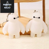 MiniUtensilAndTools Keychain for Backpack Home Decor Cute White Baymax Key Ring Cartoon