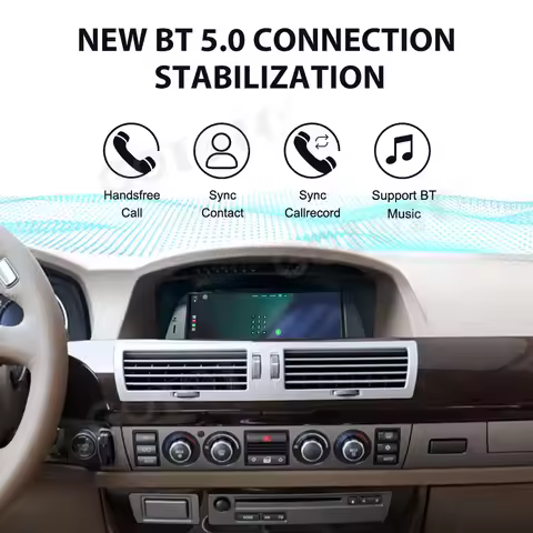 Android 15 8.8 Inch For BMW 7 Series E65 E66 2004‑2008 Car GPS Multimedia Player Radio Dvd Player An