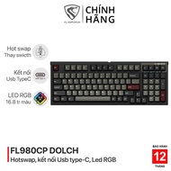 FL-Esports FL980CP Dolch wired mechanical gaming keyboard - Usb Type-C connection - RGB Led - Kailh 