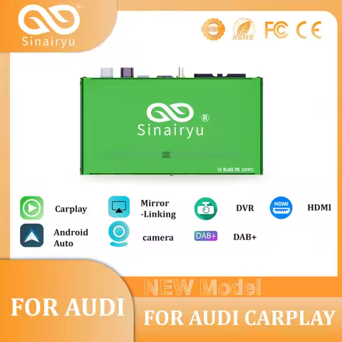 Sinairyu Wireless Apple CarPlay for Audi A1 A3 A4 A5 A6 A7 A8 Q2 Q3 Q5 Q7 S4 S5 MMI Car Play Android
