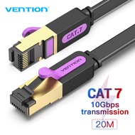 【COD】Vention สายเคเบิลอีเธอร์เน็ต Cat7 สายแบน Lan ความเร็วสูงสายเคเบิลเครือข่าย สายเเลนเน็ต สายแลน S