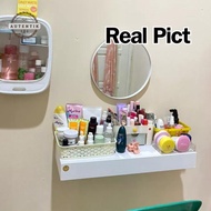 Sw4u Minimalist Wall Floating Hanging Cosmetic Storage Box Drawer Shelf