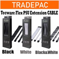 Tecware Flex PSU Extension Set - Black/white/Black&amp;White/Black&amp;Grey/Red