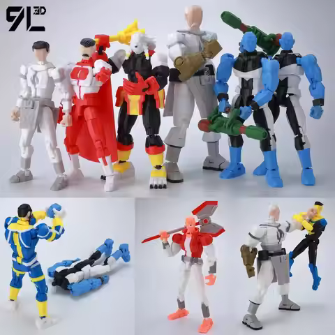 9L3D Printed Invincible Boy Lucky13 Dummy13 Conquer LEX Allen Superheroes Anime Toys Action Figures 