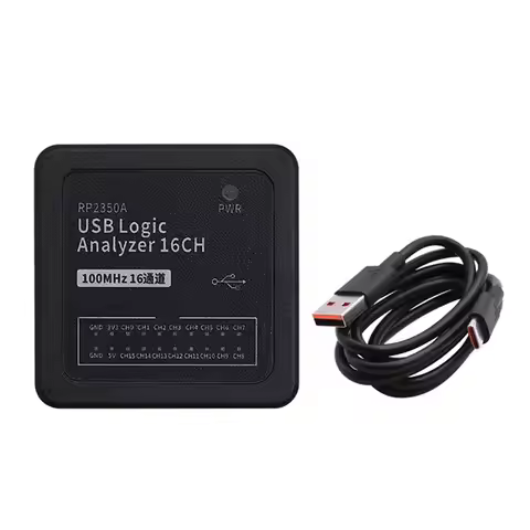 B14C RP2350A Microcontroller 16CH USB-C USB Logic Analyzer Digital Signal Synchronous Acquisition