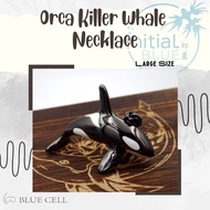 Blue Cell Orca Killer Whale Necklace