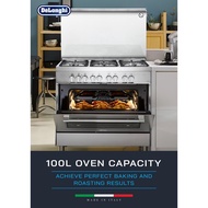 Delonghi DMX-9823 CL Professional Range Cooker 5 Sabaf Burners +Electric Oven 100L / Delonghi DMX982