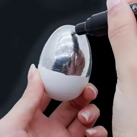Permanent Art Marker Paint Pen DIY Art Craftwork Pen Chrome Mirror Marker Pen Silver Liquid Pen Mark