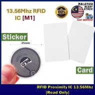 IC Sticker / Card 1K 13.56Mhz Proximity RFID [Read Only - M1] & [Duplicate - UID]