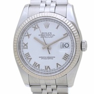 Rolex Datejust 白色羅馬數位時標 116234 M 編號男士腕錶，18K 金與不鏽鋼材質 40134