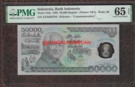 Uang Kuno 50000 Rupiah Soeharto PMG Polymer
