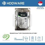 SEAGATE Exos™ 8TB 7.2K 6G SATA 512e 3.5" HDD // ST8000NM0055 // 1RM112-00X