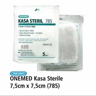 Onemed Sterile Gauze 7.5x7.5cm 8ply 5Pcs Sterile Gauze 785