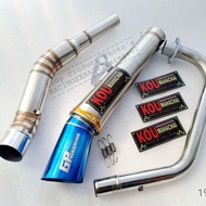 ◩ ✆ ❥ Kou Mahachai Open Spec exhaust pipe for Tmx 125/155 Bajaj CT100/125 Skygo 155/175 Viperman Mo