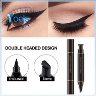 TOOLS 421STORE 2pcs/box 2 Pens Eyeliner Stamp Liquid Eye Liner Waterproof Wing Cat Eye Stamp Fashion Smudgeproof Wing Eyeliner Stamp Tool