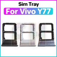 Sim Card Slot Tray Holder For vivo y77 Sim Card Reader Socket