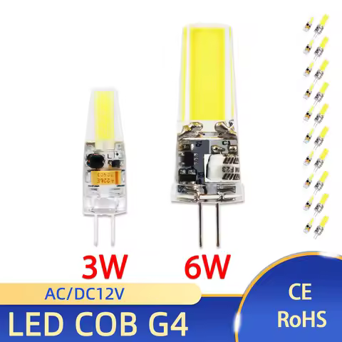 LED G4 Lamp Bulb 3W 6W AC/DC 12V COB LED G4 Light Super Bright Constant Power Lamp replace Halogen 2