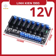 Module 8 relays ssr 12v black solid body relay G3MB 202P