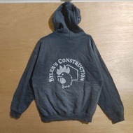 Vintage Byler's Construction Graphic Hoodie Gildan L #16