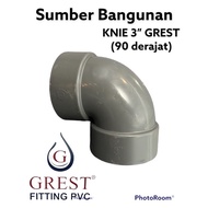 KNIE 3 GREST 3 ELBOW/ (90 degrees) WATER PIPE FITTING/