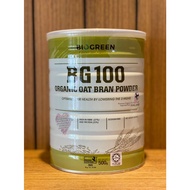 BIOGREEN BG100 ORGANIC OAT BRAN POWDER 500G