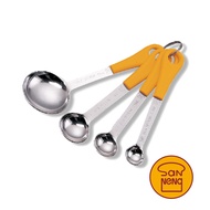 Sanneng Stainless Steel Measuring Spoon Set of 4 Measuring Spoon Measuring Spoon Soup Spoon Teaspoon