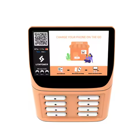 Best Competitive Price Combo Vending Machines Sharing Power Bank Rental Station Restaurant Advertisi