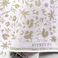 Givenchy 復古花卉手帕口袋巾 米色 19 x 19 英寸
