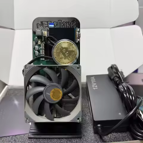 New Arraive Bitaxe NerdQaxe++ 4.8TH/s 78w Free BTC commemorative coin gift Asic Chip Solo BTC miner 