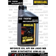 MFORCE OIL MB SEMI SYNTHETIC SCOOTER ENGINE OIL 10W-40 1L *PETRONAS ORIGINAL MFORCE NEW LATEST OFFER