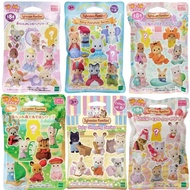 Original Japan SYLVANIAN FAMILIES Kawaii Camping Dress Up Baby Doll Cute Anime Figrue Room Ornaments