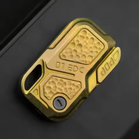 ZERO ONE EDC POP Push 01EDC POP Push Slider 01edc Self Purple Copper POP Push Card Zirc 01EDC Metal 