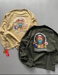 日本預訂 2色選 freak’s store Coleman 山系露營風 刺繡logo 拼色長袖上衣