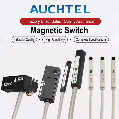 AUCHTEL Proximity Reed Switch 2-wire 3-wire Magnetic Switch Sensor D-A93/C73/3C-D-Z73L/D-M9N/M9B/M9P