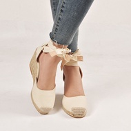 New Ankle strap wedges shoes for women 39s espadrille summer sandals comfortable heel ladies bohemi