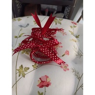 MERAH RED HAIR TIE, RED HAIR RUBBER, WOMEN'S HAIR TIE