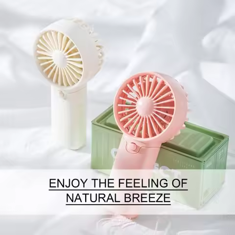 Handheld Fan 1.5V AAA Battery Small Pocket Portable Cooling Electric Fan for Travel Office Outdoor C