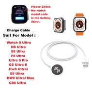 Smart Watch 8 9 Kd99 S8 T800 Y8 X8 G98 Ultra Max XS8 Z69 + Magnetic Charger Cable Charge Gs8 9 kd19 
