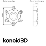 Aftermarket 70 Mm Hub Adapter For Logitech G29, G27, G920