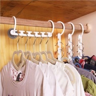 8 Pcs Clothes Cascading Closet Organizer Magic Space Saver Hanger Rack Set NEW