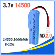 Pin sạc 3.7v 14500 dung lượng 1000mah cổng nối XH2.54 cho xe điều khiển từ xa
