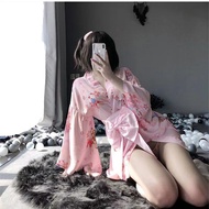 Keinginan Tulen Set Seksi Kimono Kimono Tradisional Jepun Yukata Pendek Wanita Cosplay Anime Foto Pe