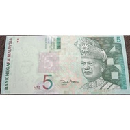 Zeti Aziz signature 5 Ringgit UNC