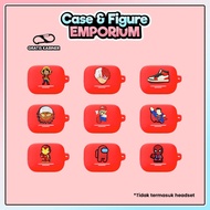 MERAH [KD] Case K20i Red Silicone Jibitz Character Luffi Sofcase Protective Hedset