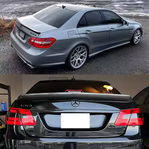 Carbon Fiber Rear Spoiler Trunk Wing For Mercedes-Benz E-Class W212 4Door Sedan 2009-2016