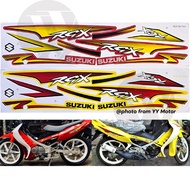 Suzuki rgx120 premium quality motor body cover sticker stripe 1set automotive motorcycle